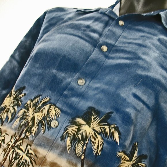 Pierre Cardin Tropical Hawaiian Shirt L Men's - Picture 6 of 7